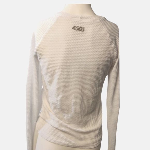 ASOS 4505 White Mesh Athletic long sleeve top size 4 - Picture 5 of 5